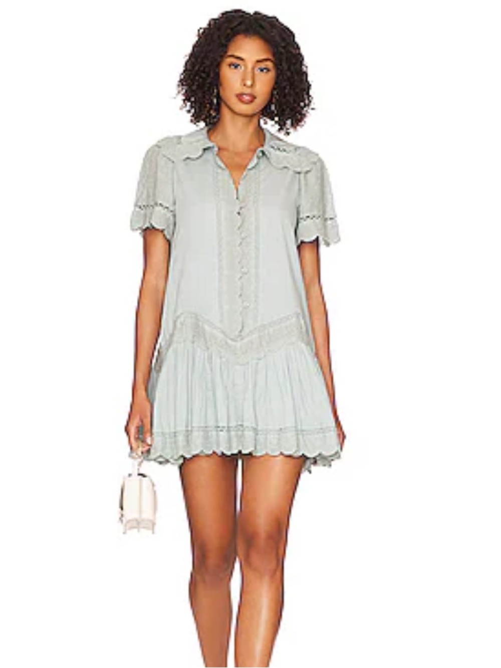 Tularosa Luna Embroidered Mini Dress